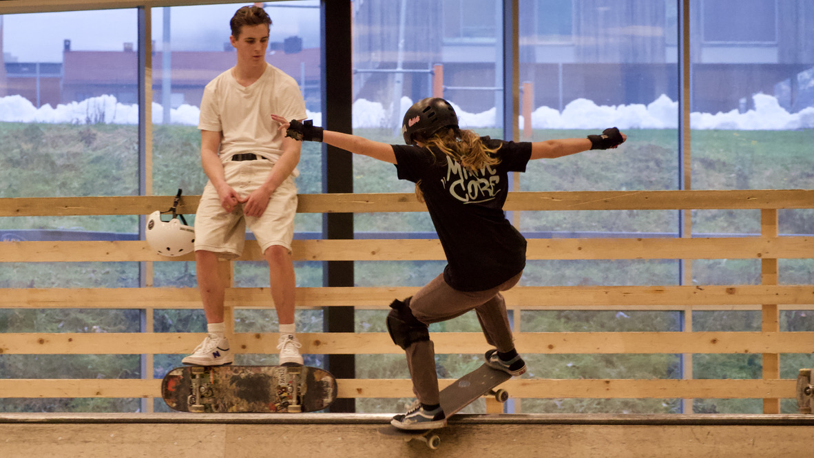 Brettforbundet satser på talentutvikling gjennom samarbeid mellom skateboard og snowboard (foto: Kristin Bentdal Larsen).