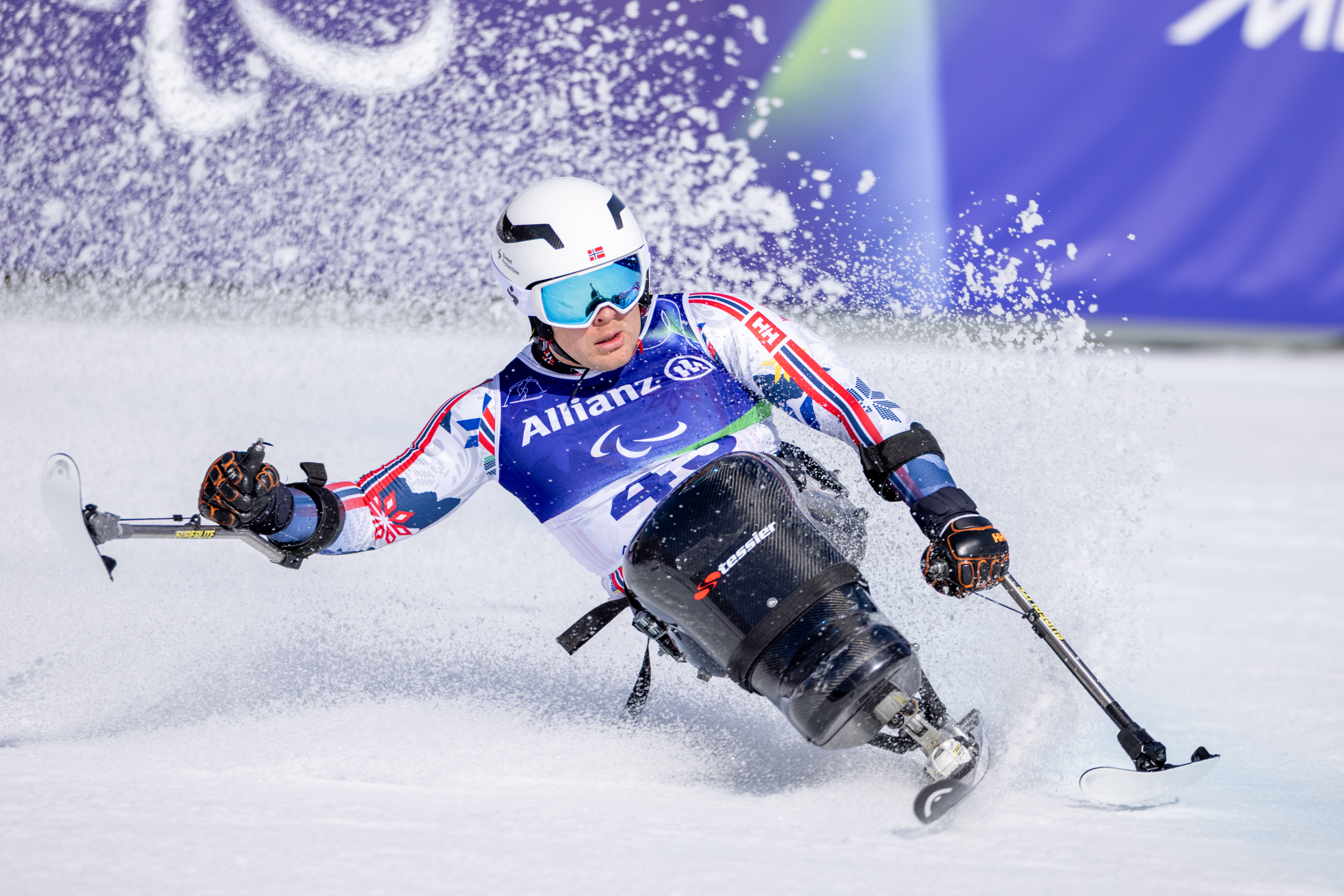 Jesper Saltvik Pedersen startet Paralympics i Milano/Cortina med å vinne gull i utfor. Foto: Alexander Eriksson, Team Norway