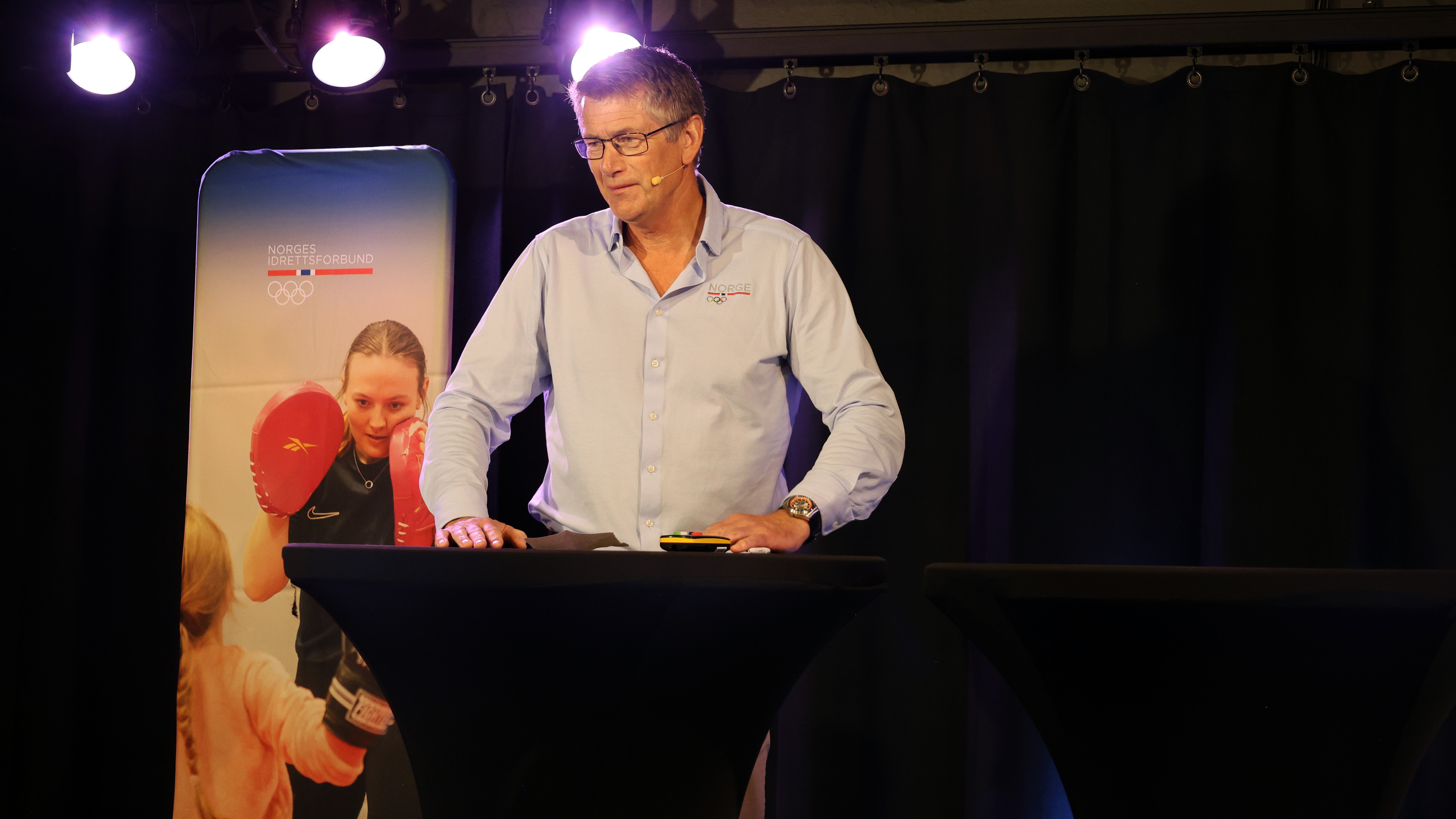 Toppidrettssjef Tore Øvrebø fra debatten under Arendalsuka. (Foto: Carolyn Hannigan, NIF).